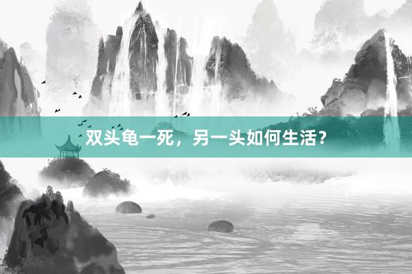 双头龟一死，另一头如何生活？